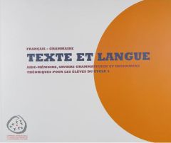 TEXTE ET LANGUE 9e-11e