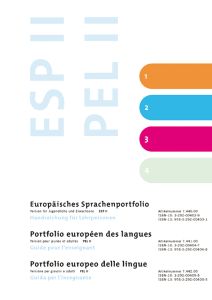Portfolio europeo delle lingue II