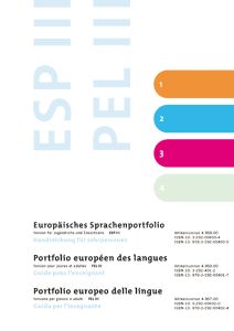 Portfolio europeo delle lingue III